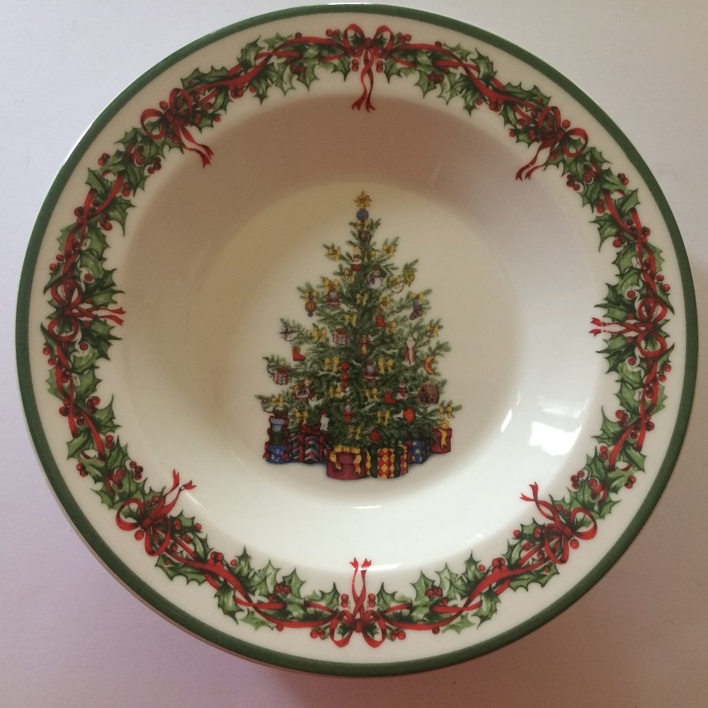 Holiday Celebrations Large Rim Soup Bowl-NWOT